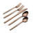 Oneida Dean Satin Rose Gold 20-Piece Flatware Set