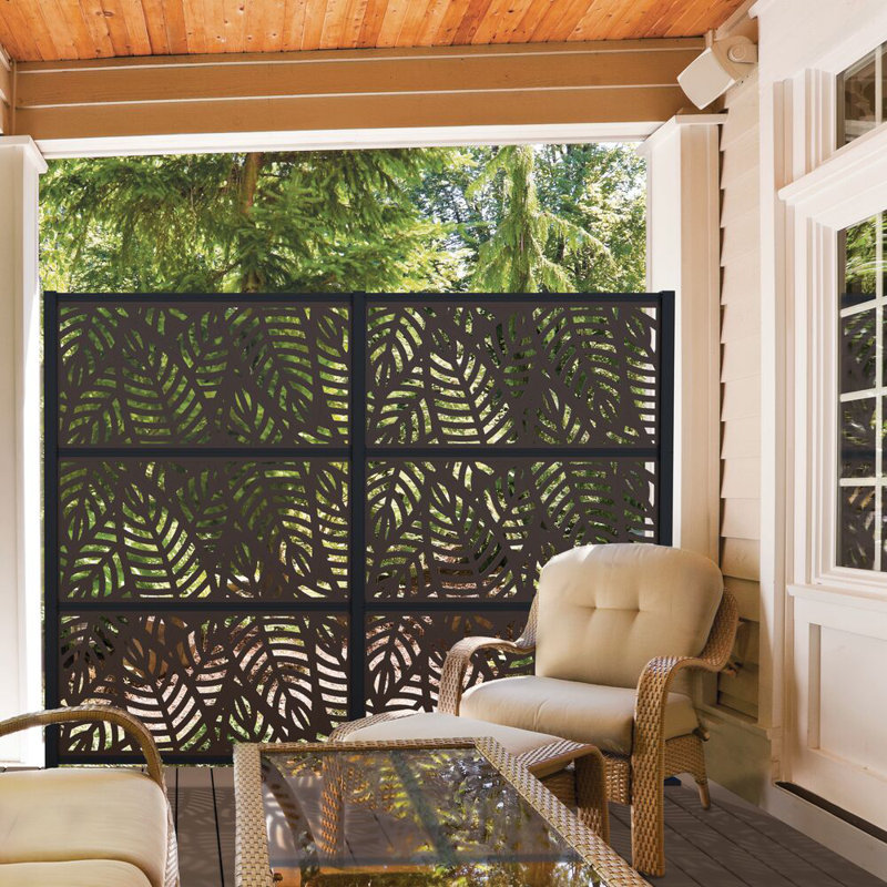 Sanibel Umber Polypropylene Decorative Screen Panel, 2 ft x 4 ft
