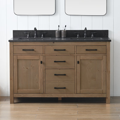 Ajiya 54" Double Bathroom Vanity Set