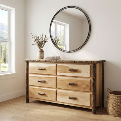 Commode double 6 tiroirs Hickory