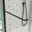 Bypass Shower Door, Sliding Door, With 1/4" Tempered Glass And Matted Black Finish 50-54"X70"