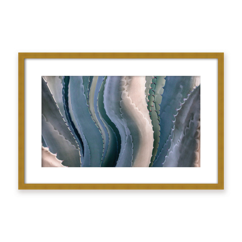 Nature Inspired Sonoma Summertime Roadside Abstract by - Picture Frame Photograph on Paper, 32" H x 48" W x 1.125" D, Black
