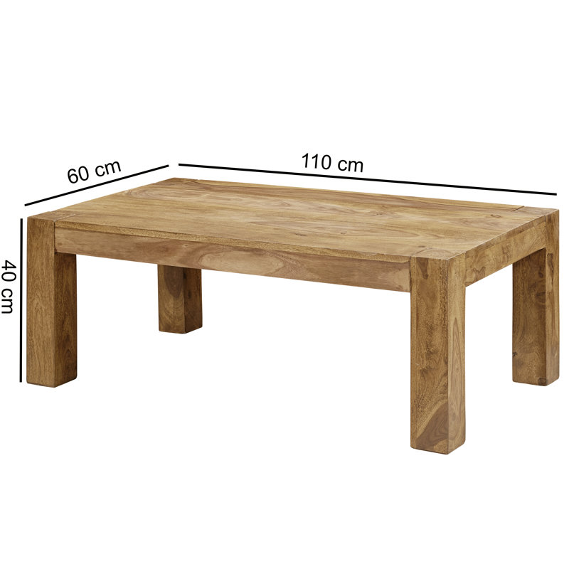 Saratoga Solid Wood Four Leg Coffee Table