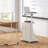 Gymax 2pcs Sit-to-stand Laptop Desk Cart Rolling Mobile Height Adjustable W/ Storage