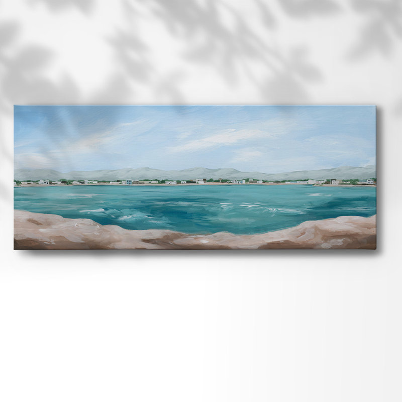 Turquoise Isle III sur impression sur toile, H 8 po x l 20 po x P 1,5 po