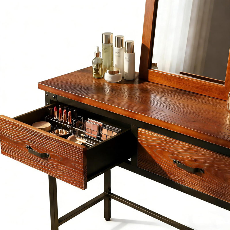 Farmhouse Console Table With Drawer For Entryway, Narrow Long Entry Table With Shelf For Living Room, Rustic Vintage Hallway Sofa Table,L39.37"*W15.75"*H32.28".