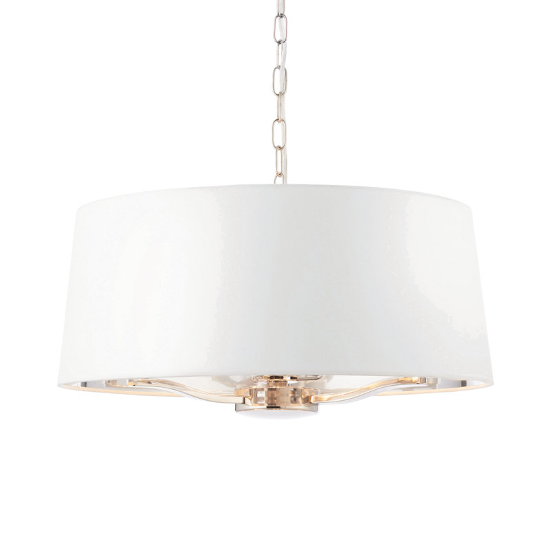 Hope 3 - Light Drum Chandelier, Bright Nickel