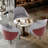 Set Of 2 Luxury Dining Chair Upholstered Seat Kitchen Chairs-450540688
