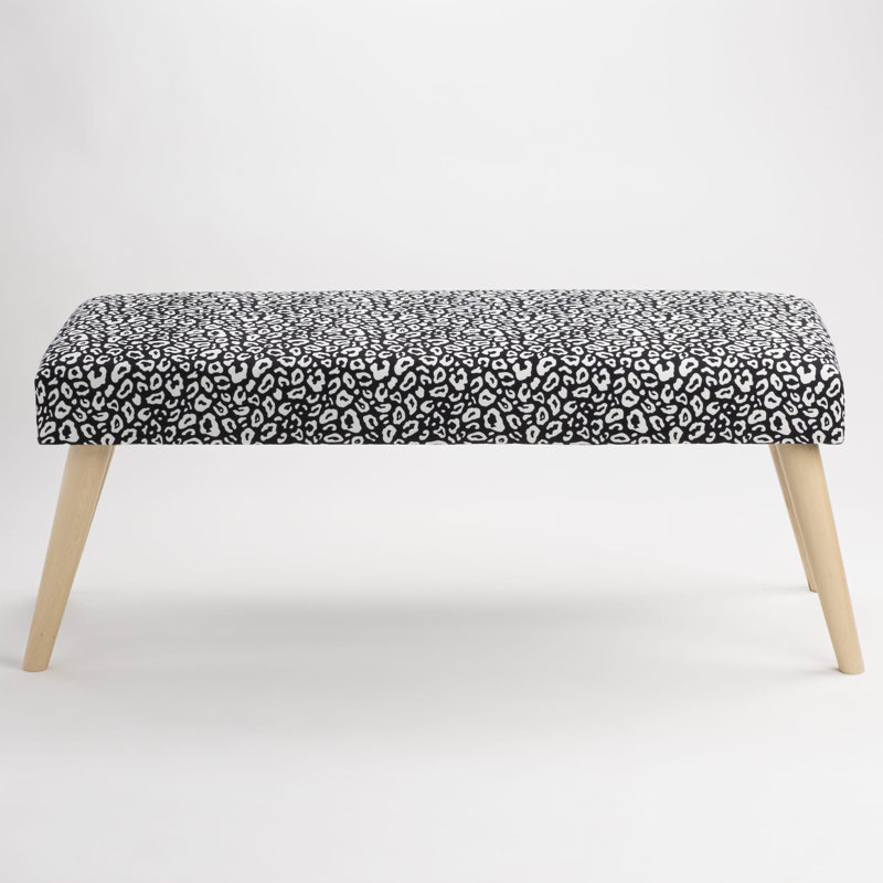 Richgrove Velvet Upholstered Bench, H40 x W100 x D35cm