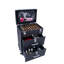 Leather-Covered Two-Drawer + Nail Polish Box Black Makeup Case