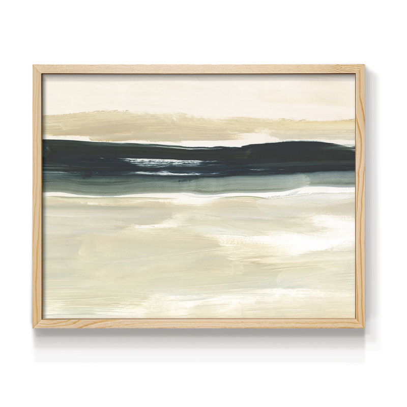 Sand & Sea II -Framed Print - Restickable, Natural, 22" H x 28" W