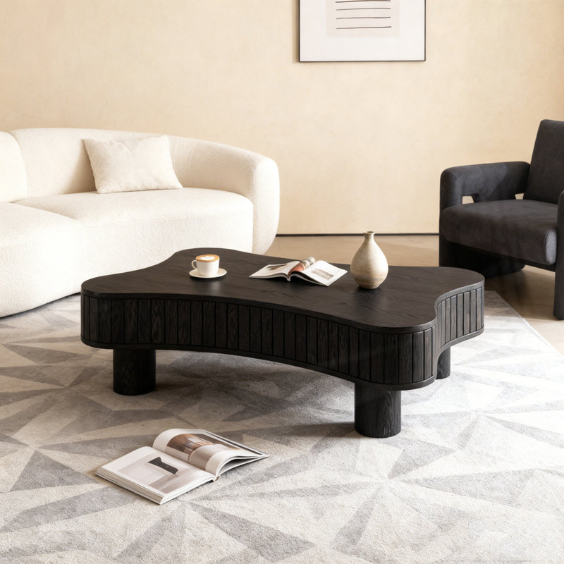 Table basse à plateau relevable 42 po, Noir