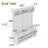 Modern Hallway Hall Tree with Metal Hooks and Storage Space, Multi Functional Entryway Coat Rack with Shoe Cubbies, White-1701535338