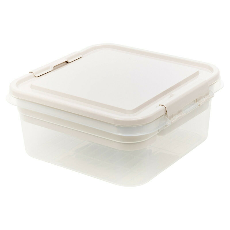 Belfry Kitchen Plastic Decorative Bin, Ivory