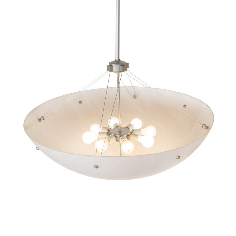 36" Wide Cypola Alabaster Inverted Pendant