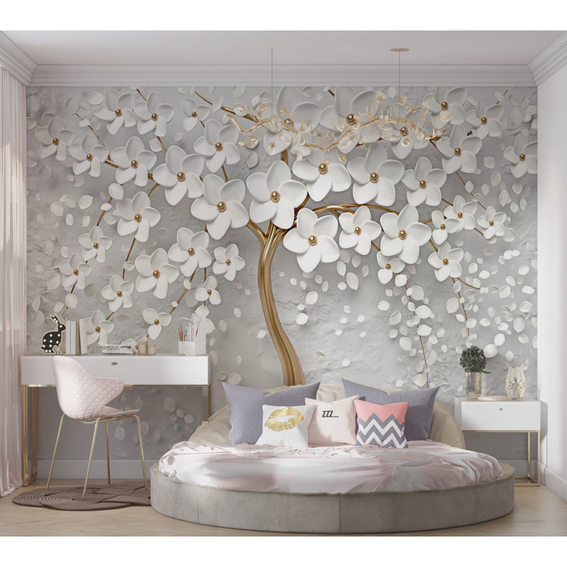 Murale lisse, 55" L x 77" W, Peel & Stick