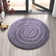 Branscome area rug Hand Tufted Circle Grey