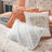 6 Piece Cotton Percale Quilt Set with Throw Pillows Coral King/Cal King