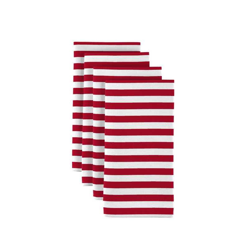 Polyester Striped Square Napkin