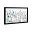 Fleurs bleues pastel bleues - peinture encadrée-68785276-68785277