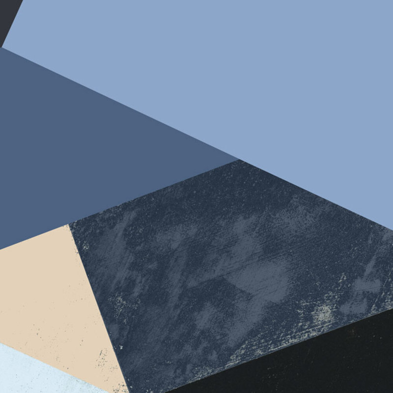 Blue Colorblock 2 Framed Graphic Art by THE Studio
