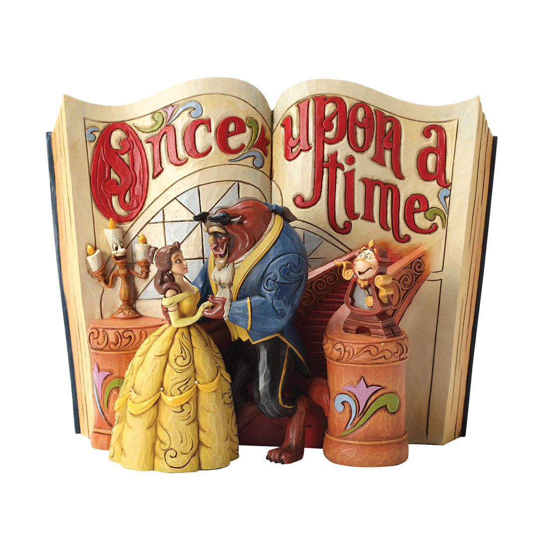 Disney Traditions Storybook Beauty and The Beast Figurine 6" H Jim Shore