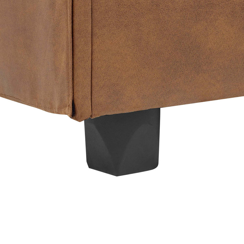 Canapé modulaire en similicuir avec coussins amovibles