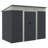 Metal Lean To Garden Shed, Outdoor Storage Shed, Garden Tool House With Double Sliding Doors-102844028-112014851