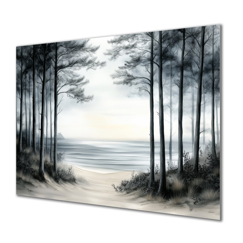 Khadijah II - Plage Impression métallique, 24" H x 32" W