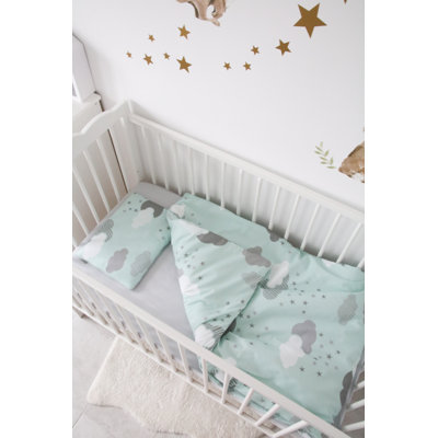 Reversible Plants & Flowers Toddler Bedding Set