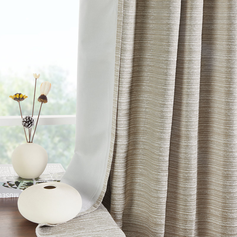 Canh Curtain Single Panel, Khaki, 52" W x 96" L