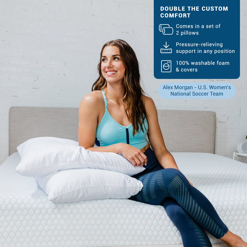 Memory foam Medium Support Pillow (Set of 2)