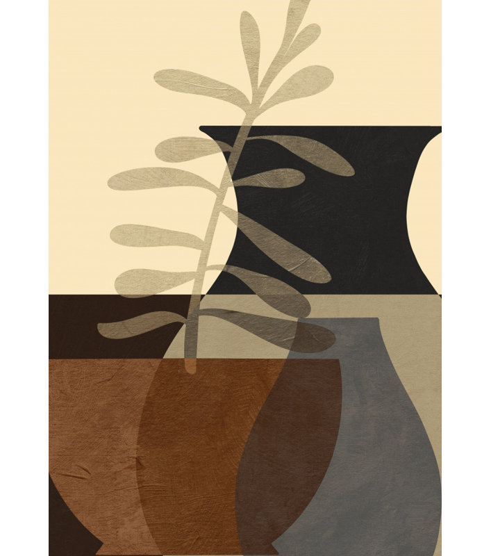 Potterypoemno10 by Treechild — Floral Wall Art, 16 × 24, Framed Print, Gold