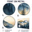 «Majestic Natures Layers Of Mountains III», reproduction d'art traditionnelle en métal, montagnes, art mural en métal-555316283