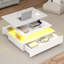  High Gloss Coffee Table With Drawer, Living Room Table Height Adjustable With 16 Colour LED-379175865
