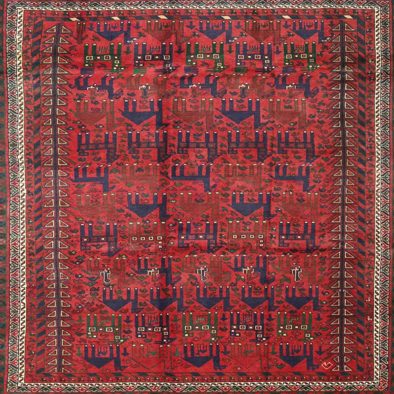 Hayllar Southwestern Indoor Rug, Square 3'