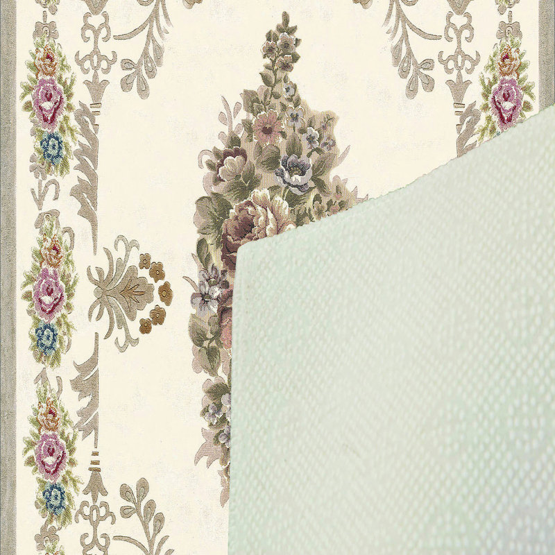 Tapis tissé élégant 100% polyester | Antibactérien, impression numérique 3D, envers en feutre de PVC antidérapant | Lavable à la machine, hauteur de poils de 0,4 po, parfait pour le décor du salon et de la chambre à coucher