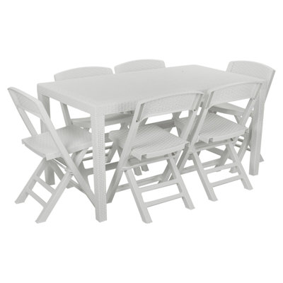 Windber Rectangular 7 - Piece 6 - Person 138Cm L Outdoor Table Set