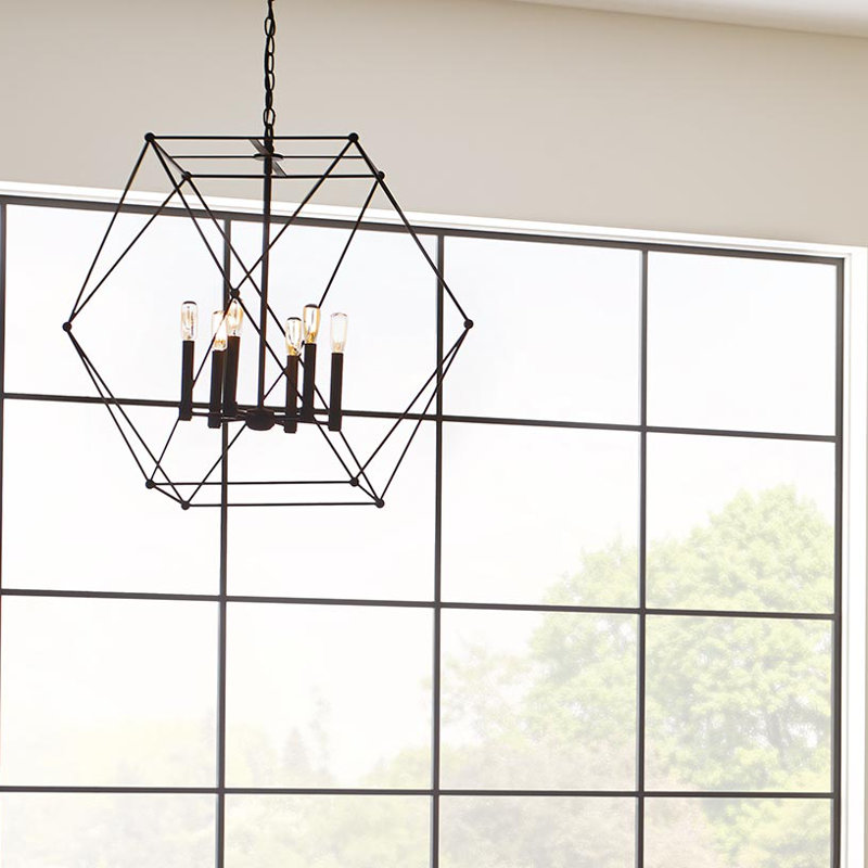 Cecere 4 - Light Dimmable Geometric Chandelier