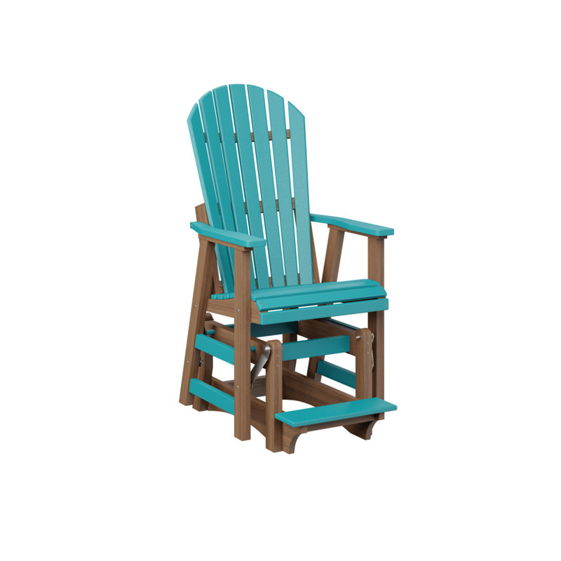 Contre-planeur simple berlinois berlinois berlinois, Aruba Blue Top/Antique Mahogany Base