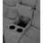 Chenille Sofa With Drop Down Table