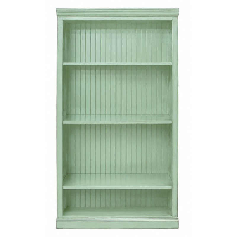 Sherita Bookcase, European Aquamarine, (3 Shelves) 60” H x 32” W x 14.25” D