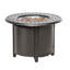 Table de foyer d'extérieur au propane en aluminium H 25 po x l 36 po Milomir