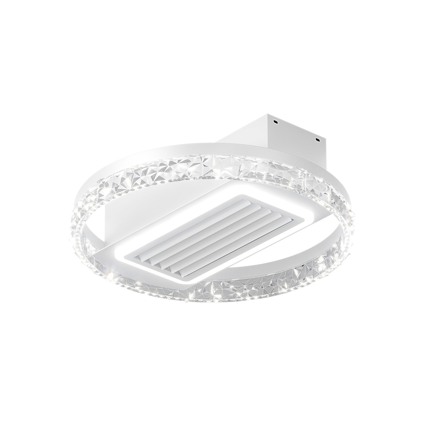 Brayden Studio 20'' Bladeless LED Ceiling Fan Light with Remote Control ...