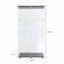 Vitrine lumineuse en verre à deux portes avec 4 tablettes-706121005