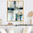 Toile avec cadre flottant or