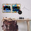 Ensemble de cadres flottants 2 pièces Gamer Zone on Splash, design par Kim Allen-402335036-402335037