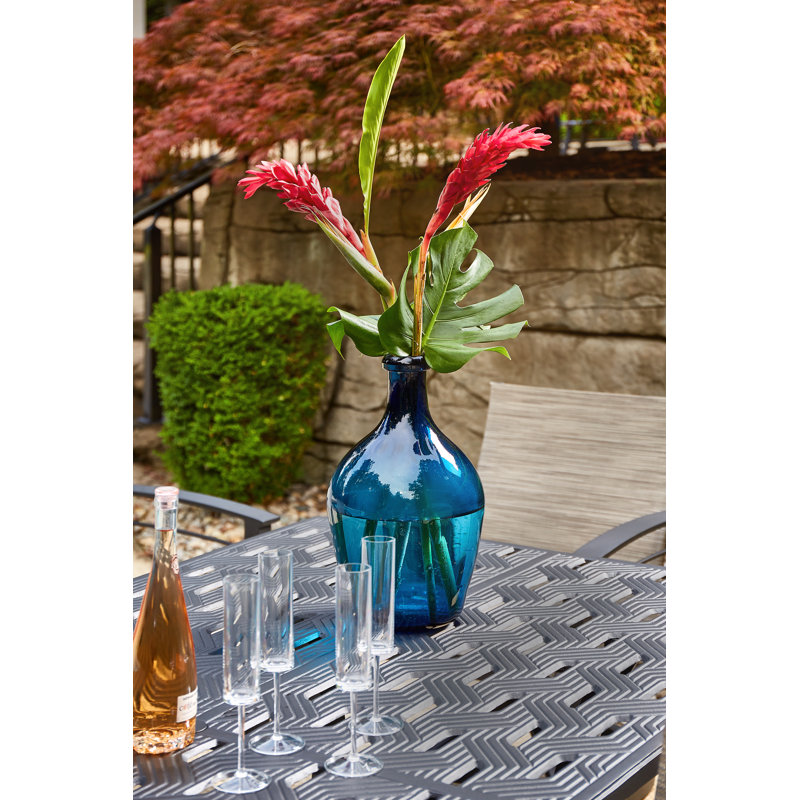 Merge Tables Outdoor Dining Table, Textured Pewter
