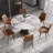Round Stone Dining Table for Modern Living Room, Home-685046074-735745800