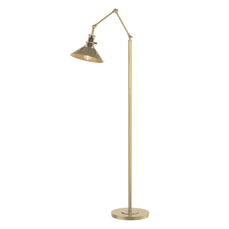Henry 60.8" Task Floor Lamp, Modern Brass, Soft Gold